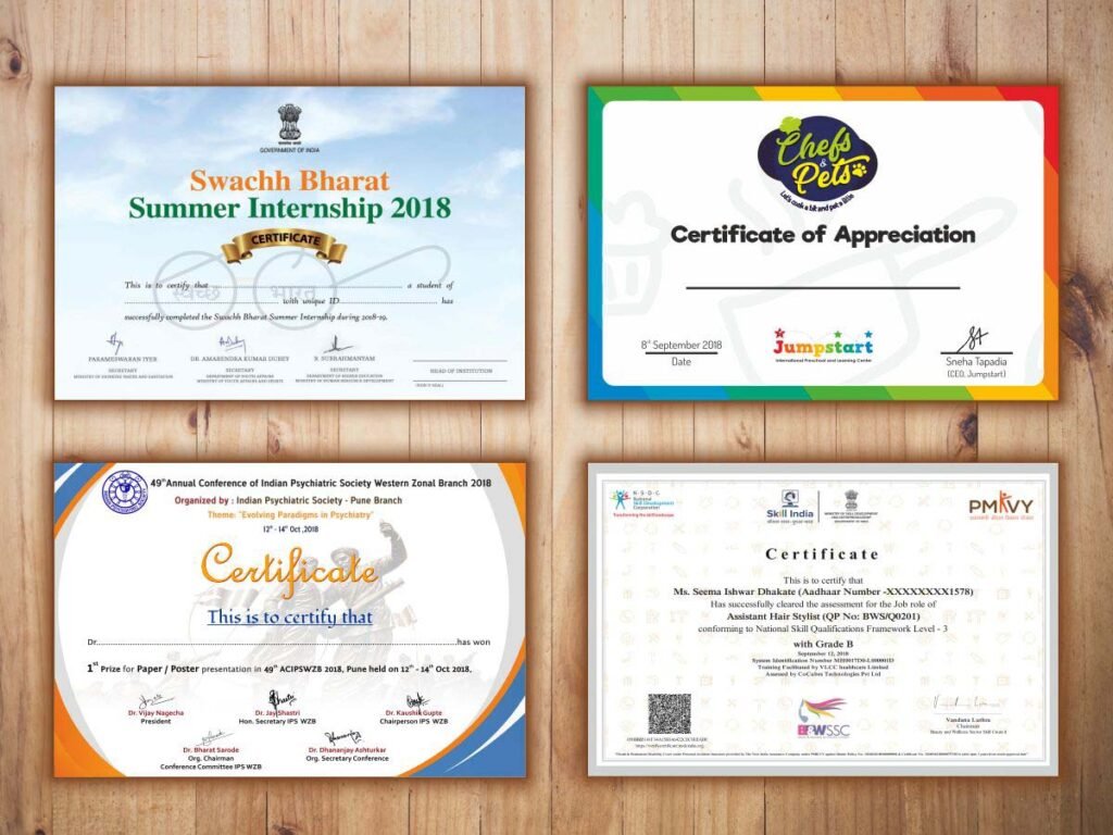 Certificate Printing Morley