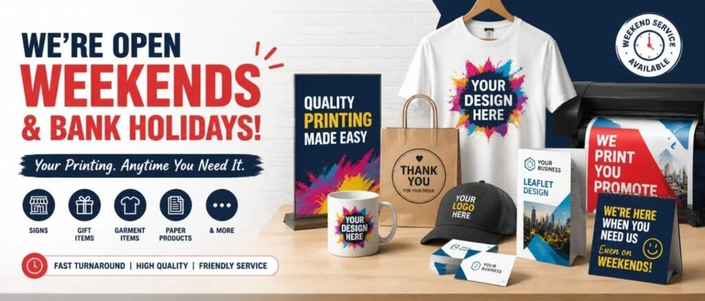 Weekend Printing Service Morley 